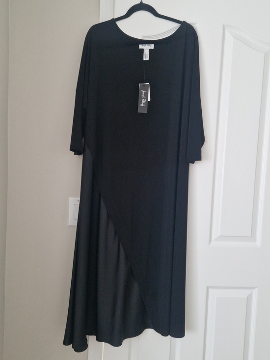 Joseph Ribkoff Dresses & Skirts - Joseph Ribkoff Black Asymmetrical Draped Maxi Dress